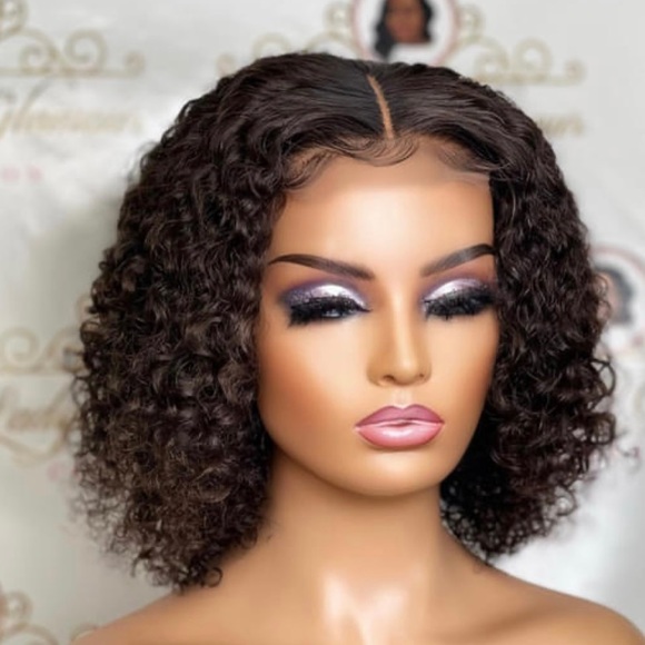 COPY - Jessica hair 4*4lace front human hair wig short bob wig pre plucked wig … - Picture 1 of 6